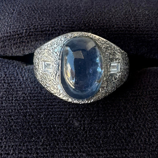 Vintage Sapphire Diamond Statement Ring