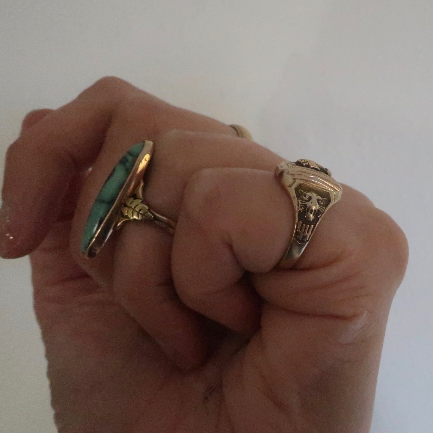 Vintage Class Ring With Tigers