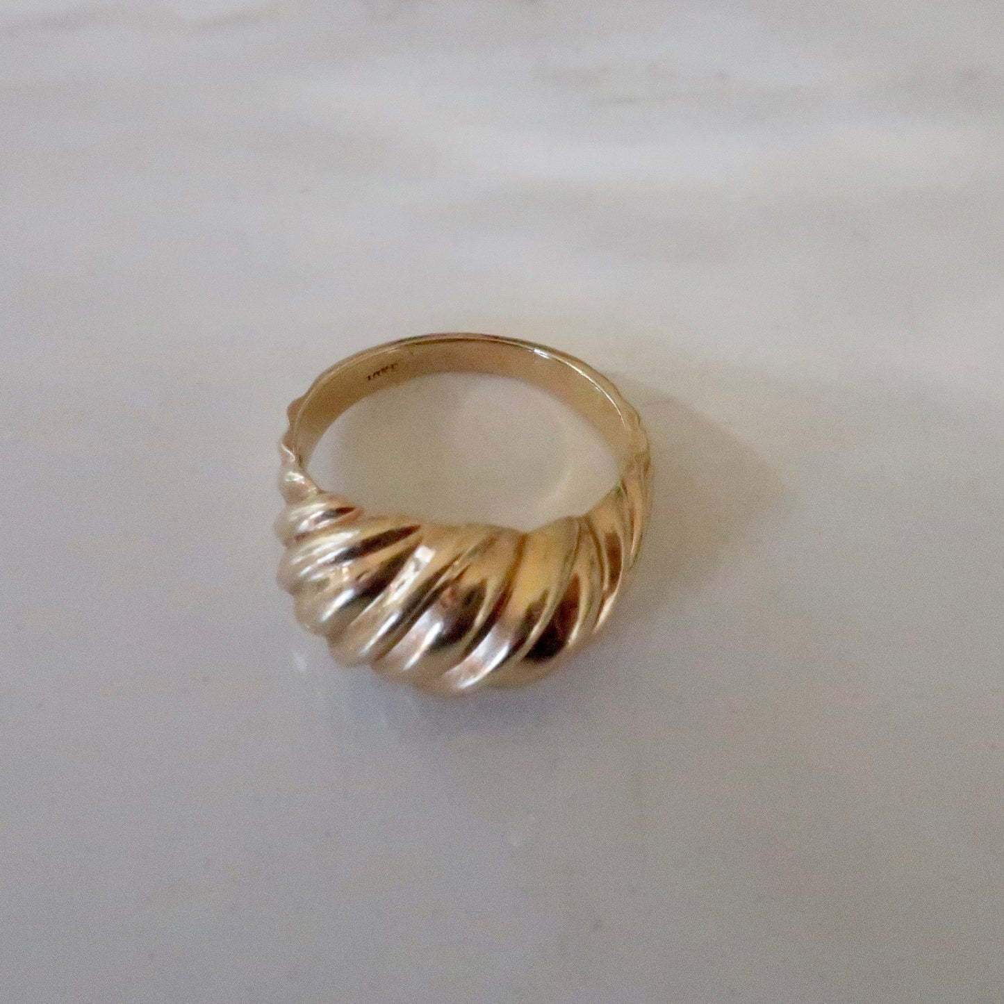 Vintage Gold Bombe Ring