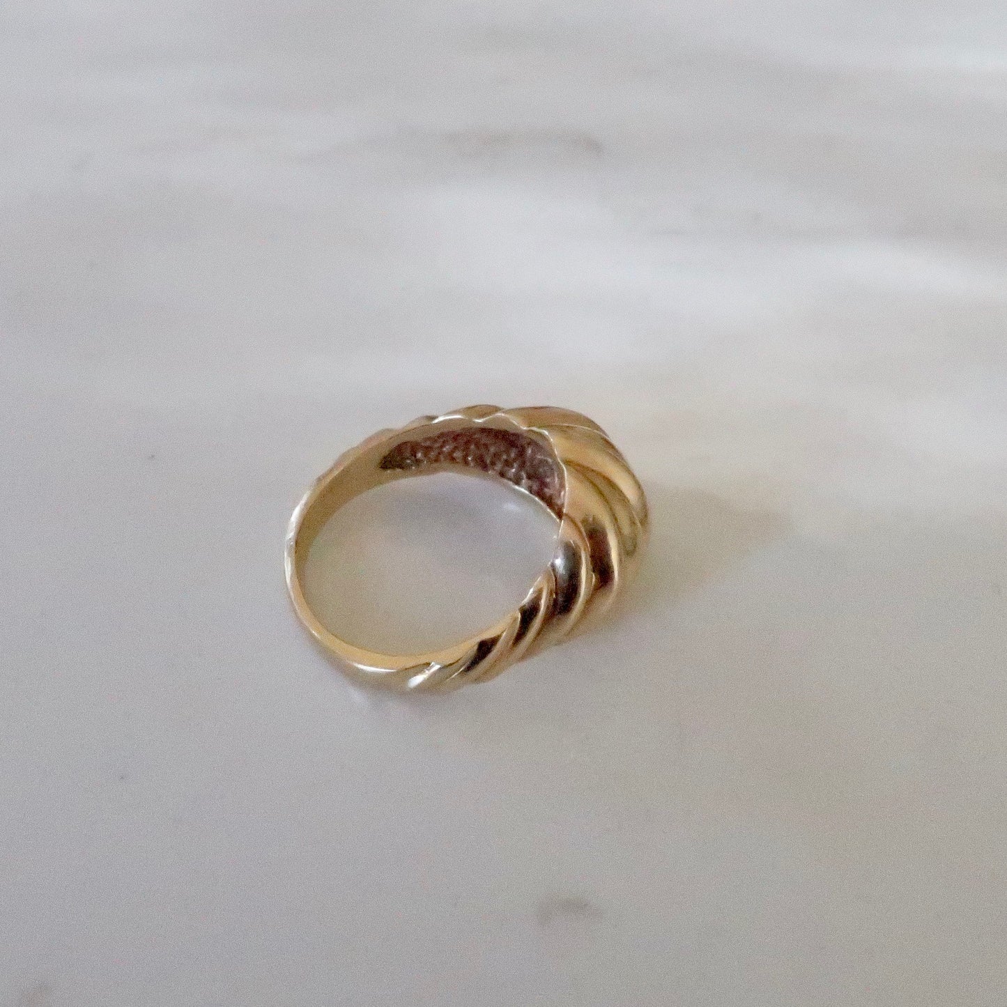 Vintage Gold Bombe Ring