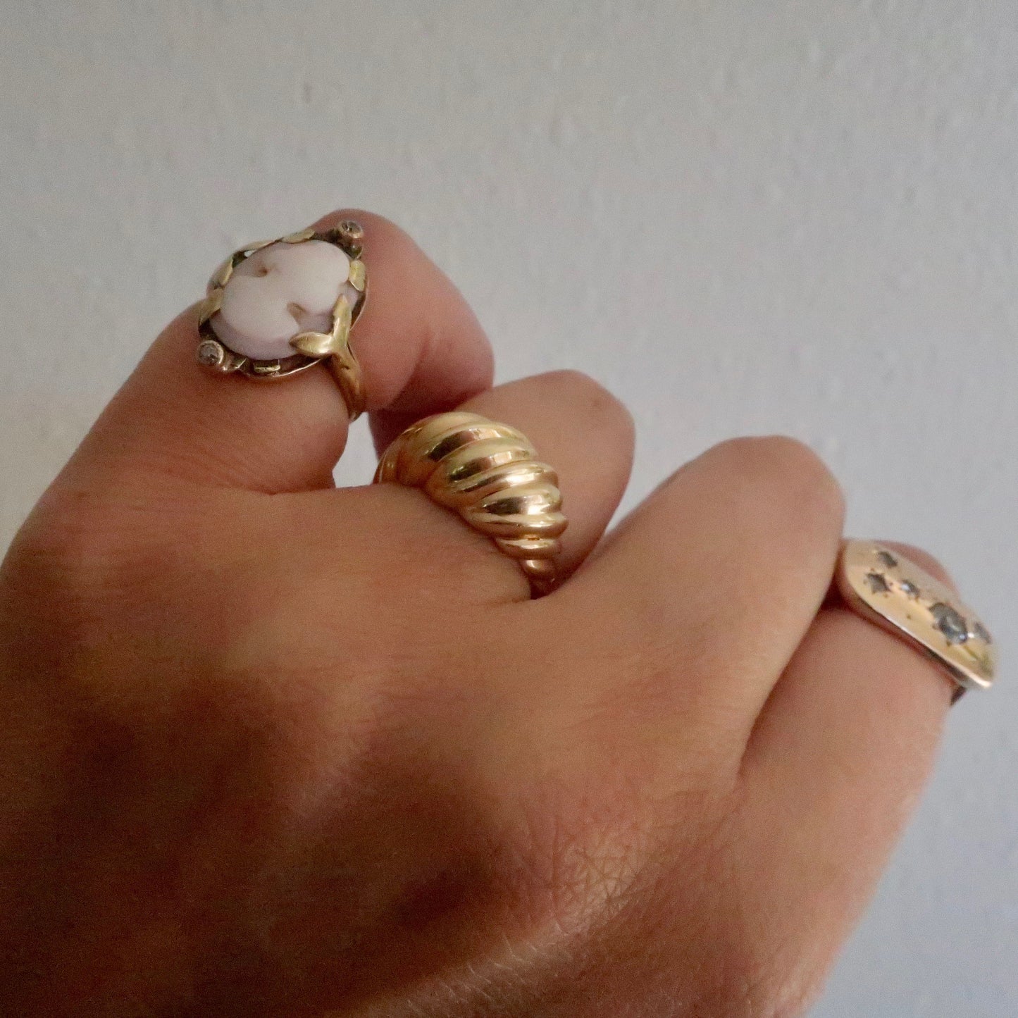 Vintage Gold Bombe Ring