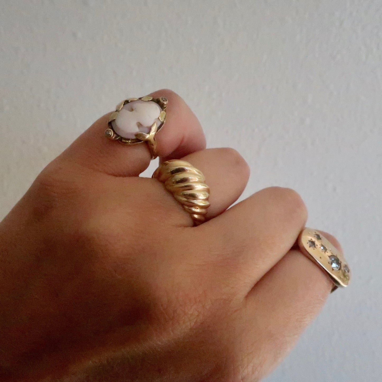 Vintage Gold Bombe Ring