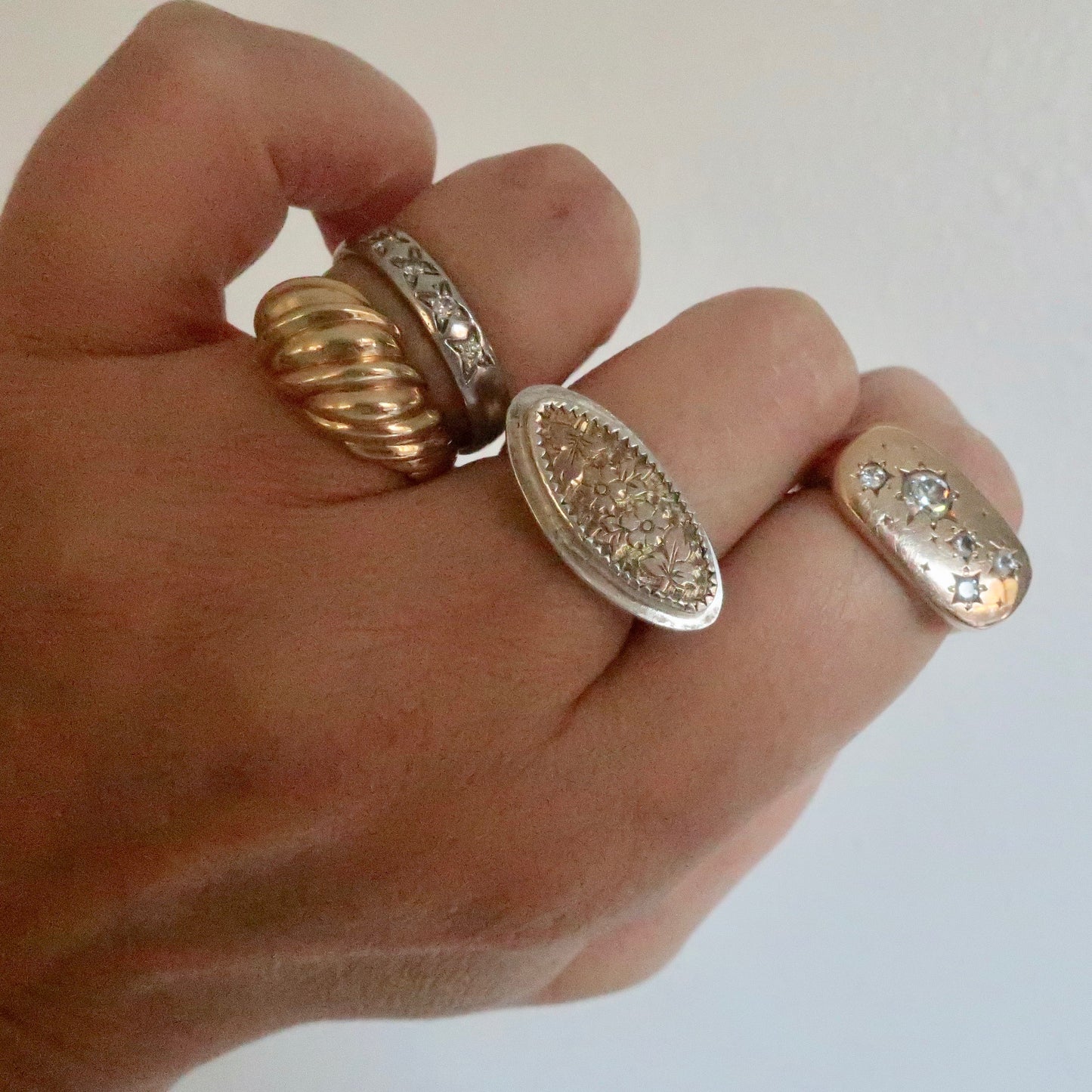 Vintage Gold Bombe Ring